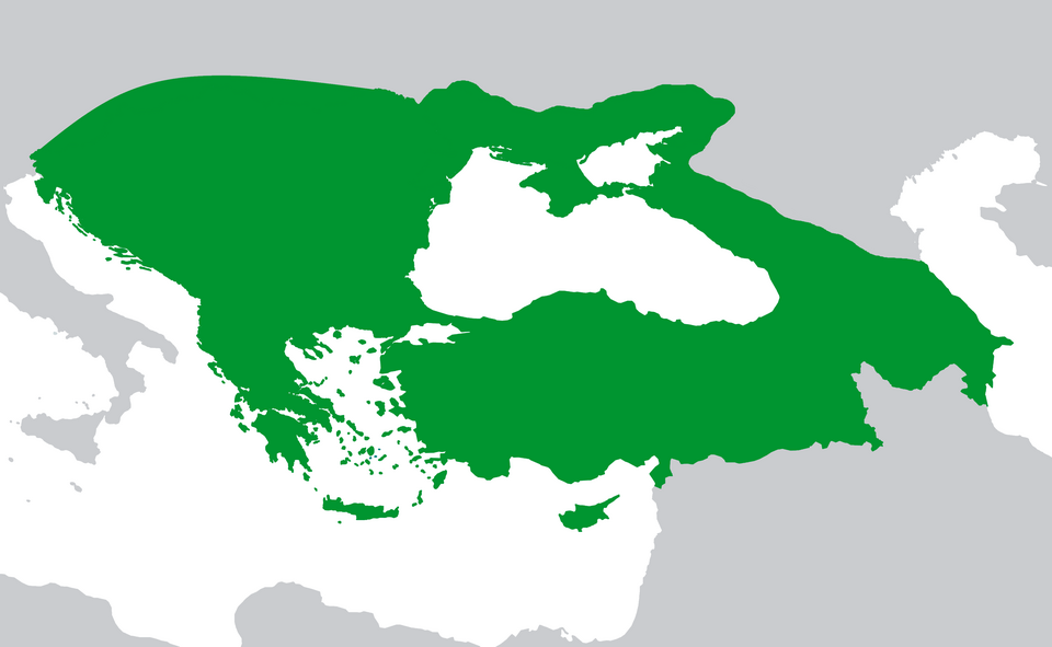 Maximum expansion of the Ottoman Empire in Europe map